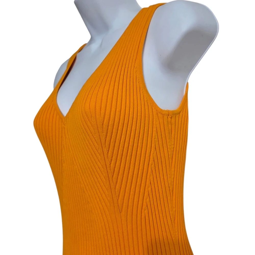 NWT House Of Harlow 1960 Ribbed Bodycon Sleeveless Midi Dress- S